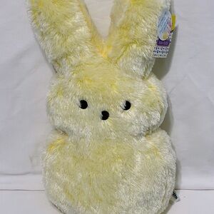 Peeps plush marshmallow scented yellow bunny NWT free bunny hair clips